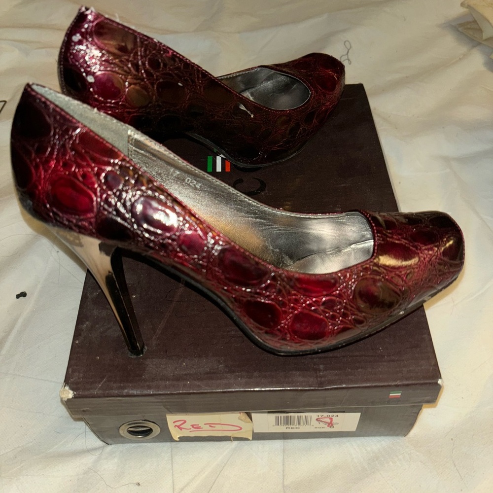 Deep red BUCCO heels